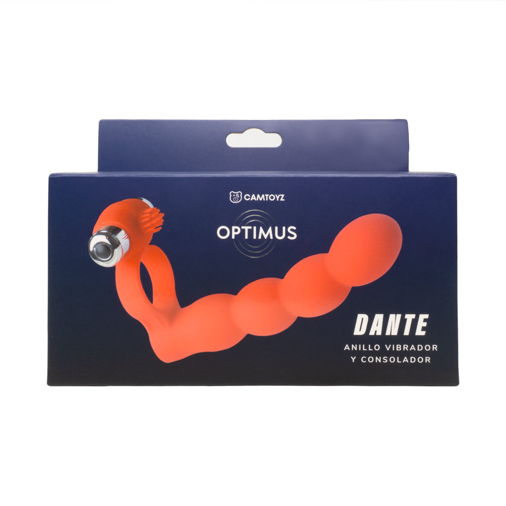 Anillo Vibrador Y Dildo Dante Negro Camtoyz
