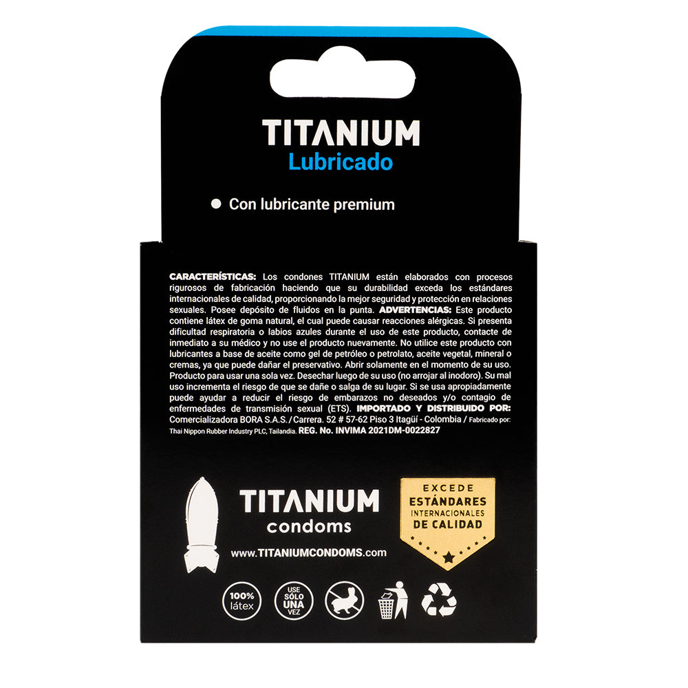 Condones Lubricados x3 Titanium