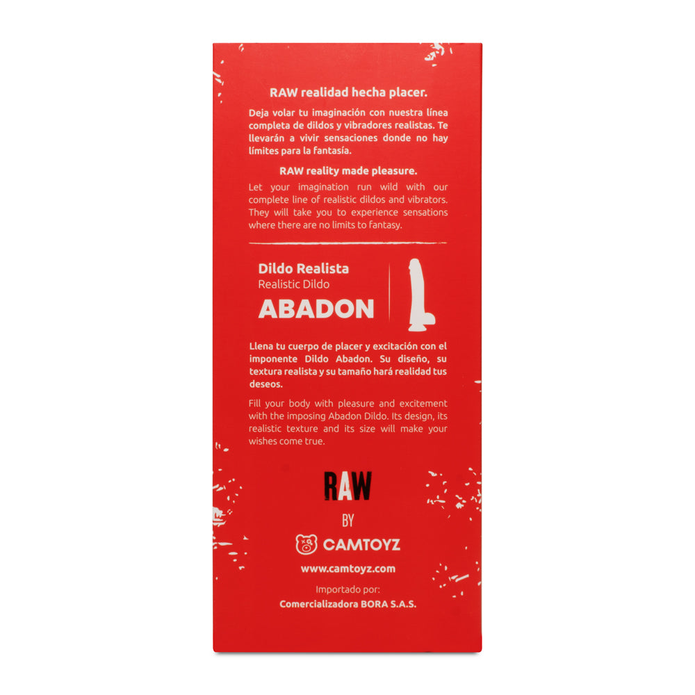 Dildo Realista Big Abadon 20 Cm Camtoyz