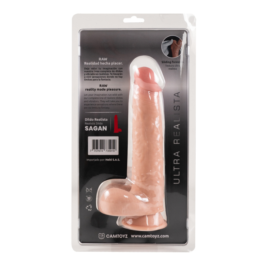 Dildo Ultra Realista Sagan Talla L Camtoyz