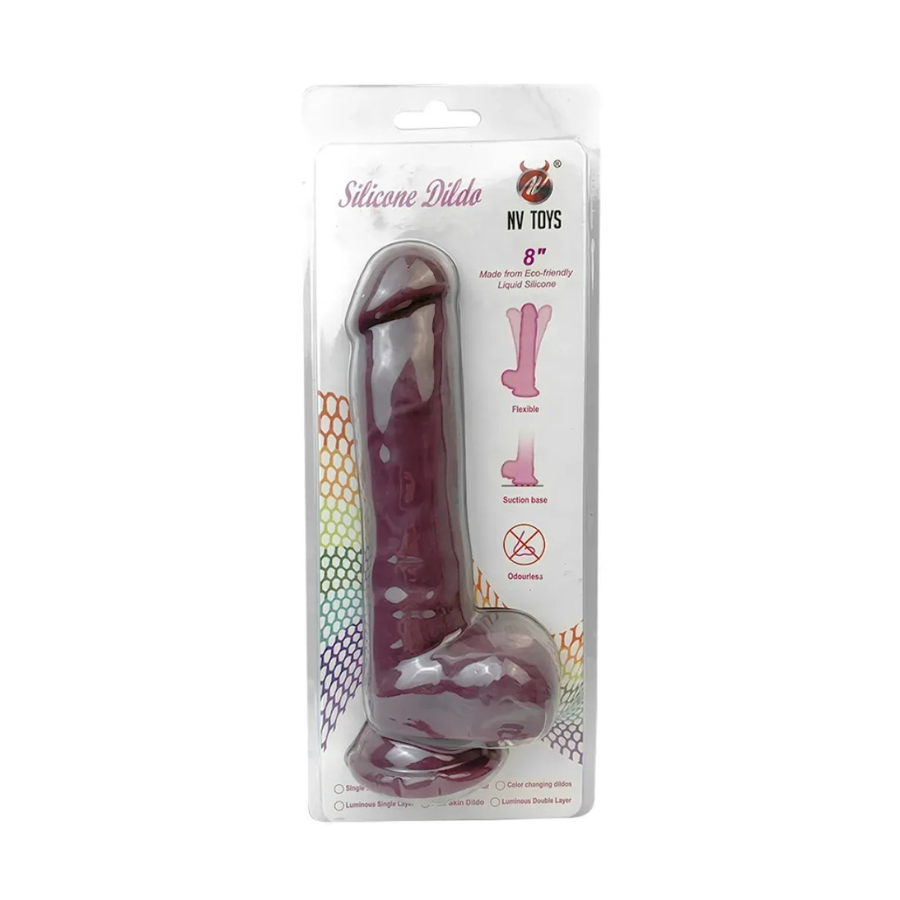 Dildo Termico Morado Nv Toys