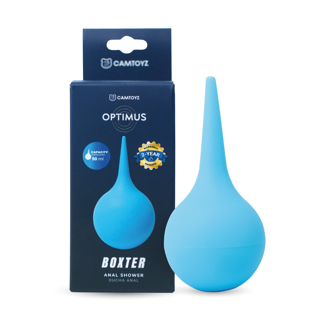 Ducha anal Boxter Camtoyz de 90 ml con empaque original