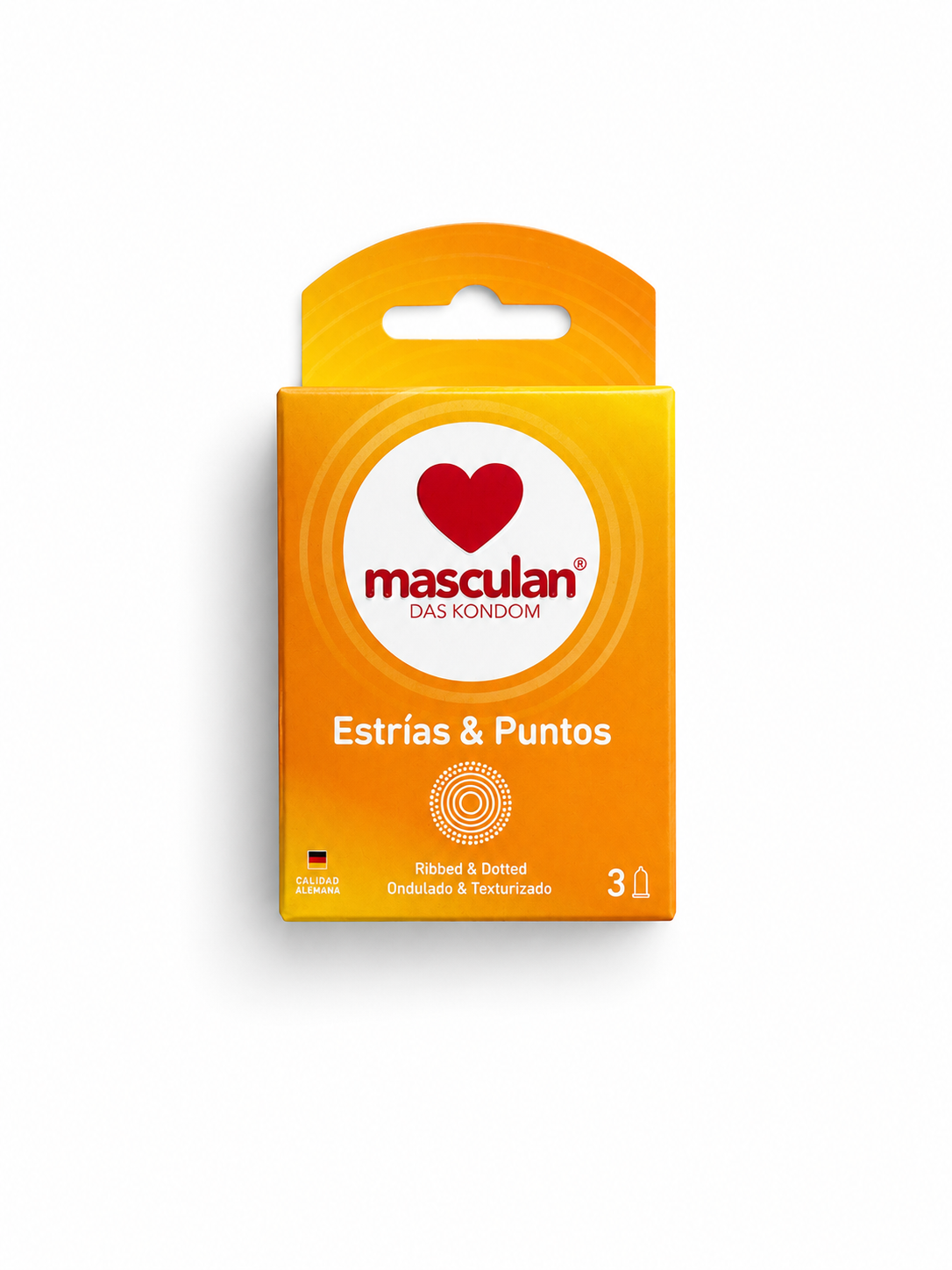 Masculan Puntos y Estrías Caja x 3 Condones
