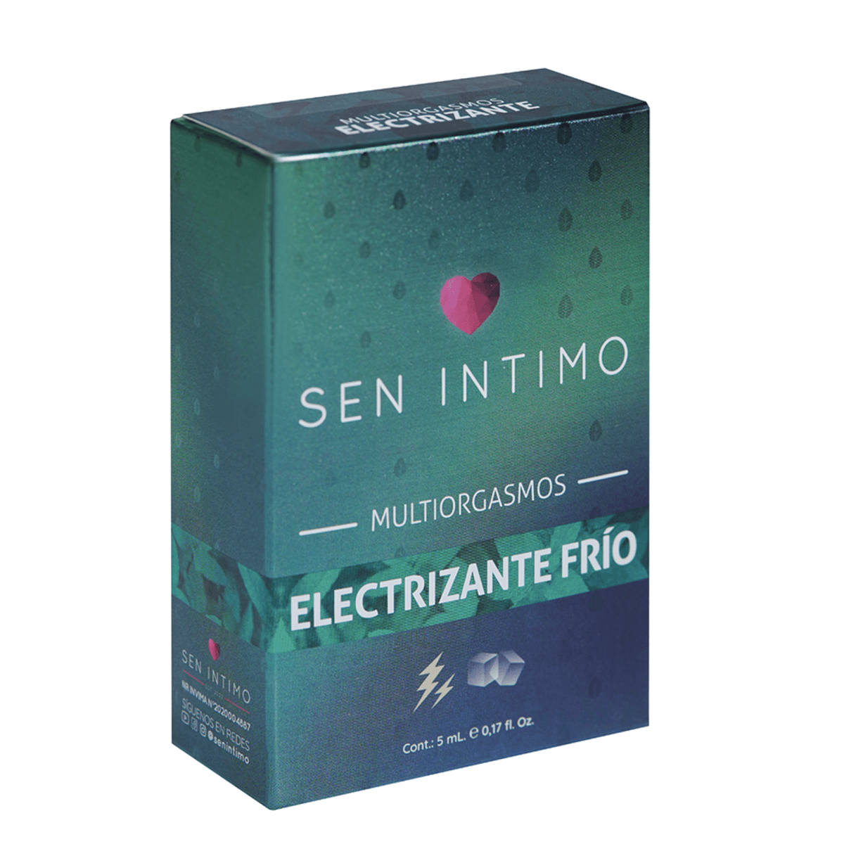 Lubricante Multiorgasmos Electrizante Frío 5 Ml Sen Intimo