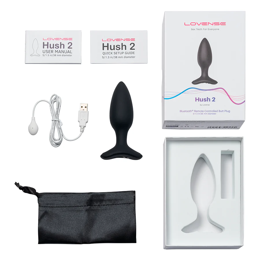 Plug Anal Vibrador Hush 2 Lovense