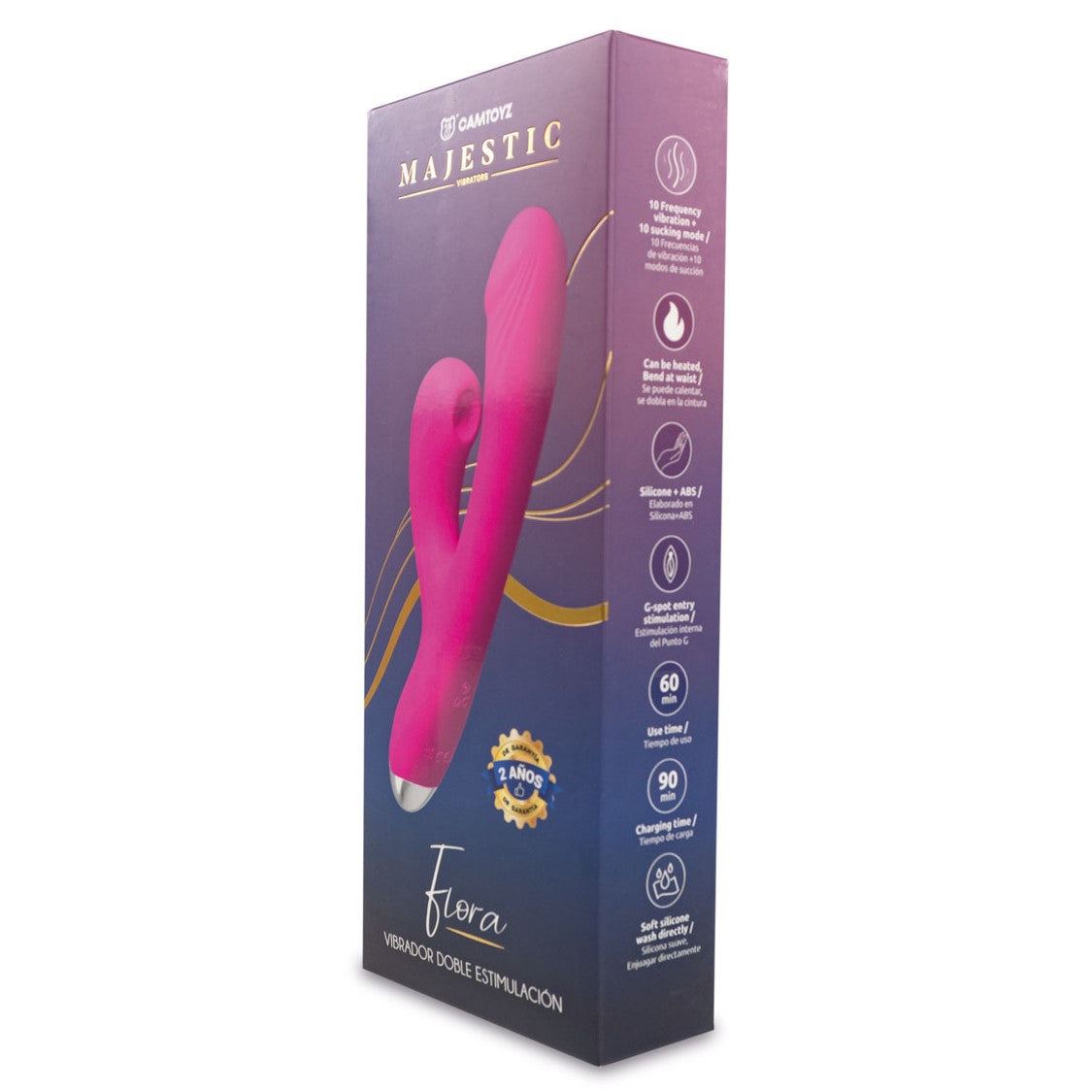 Vibrador Y Succionador Flora Camtoyz
