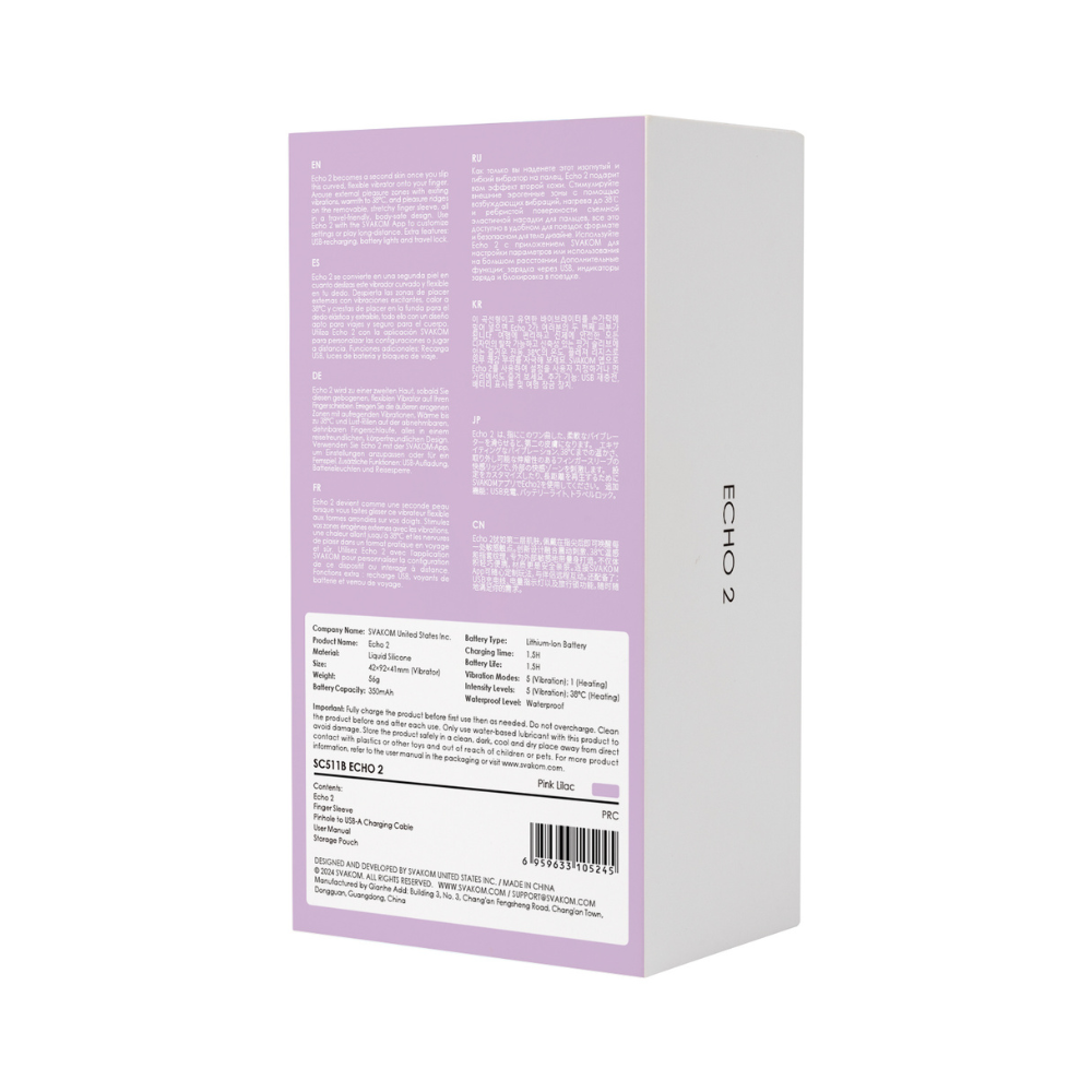Vibrador De Dedo Echo 2 Svakom