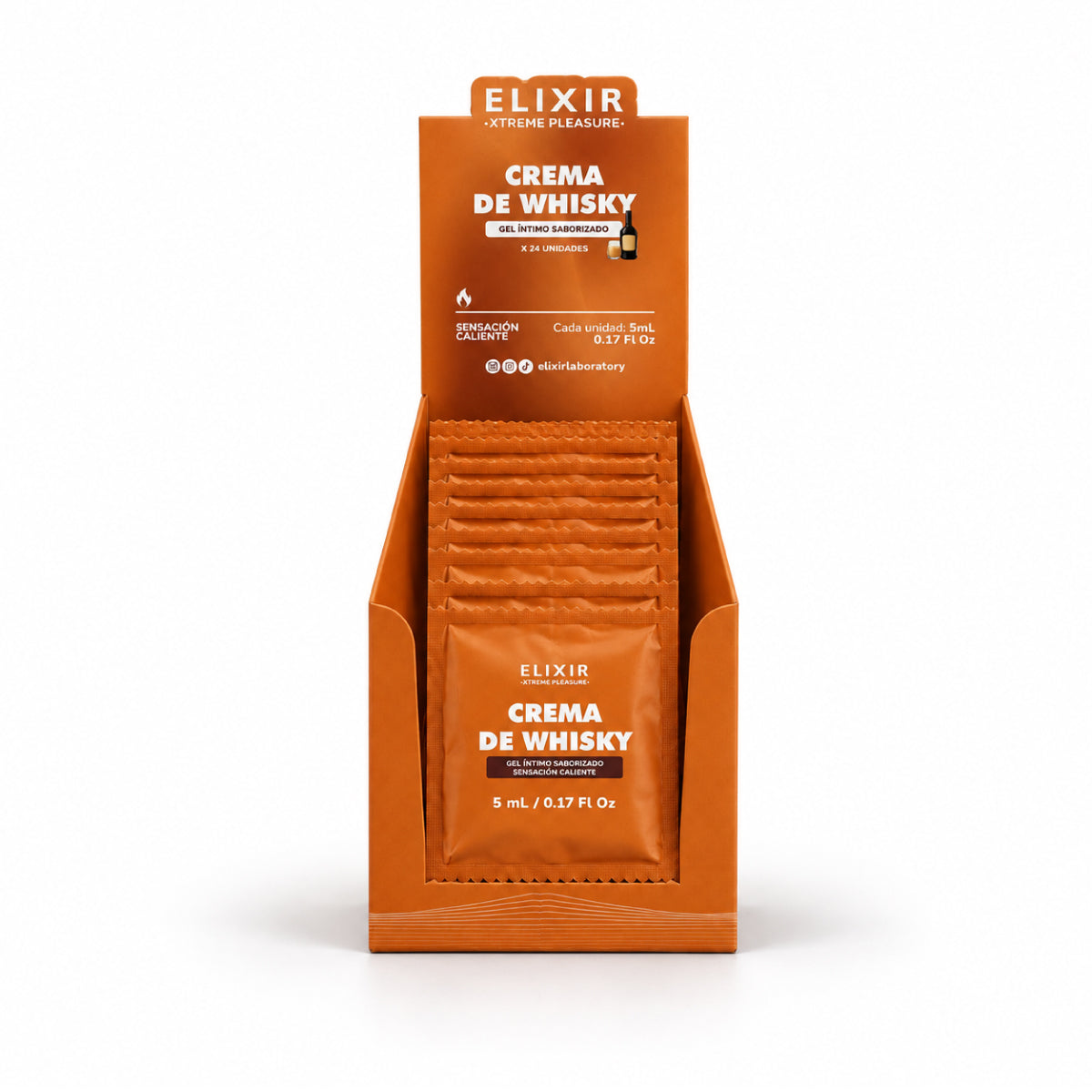 Lubricante Íntimo Saborizado Crema de Whisky Elixir, 30 ml