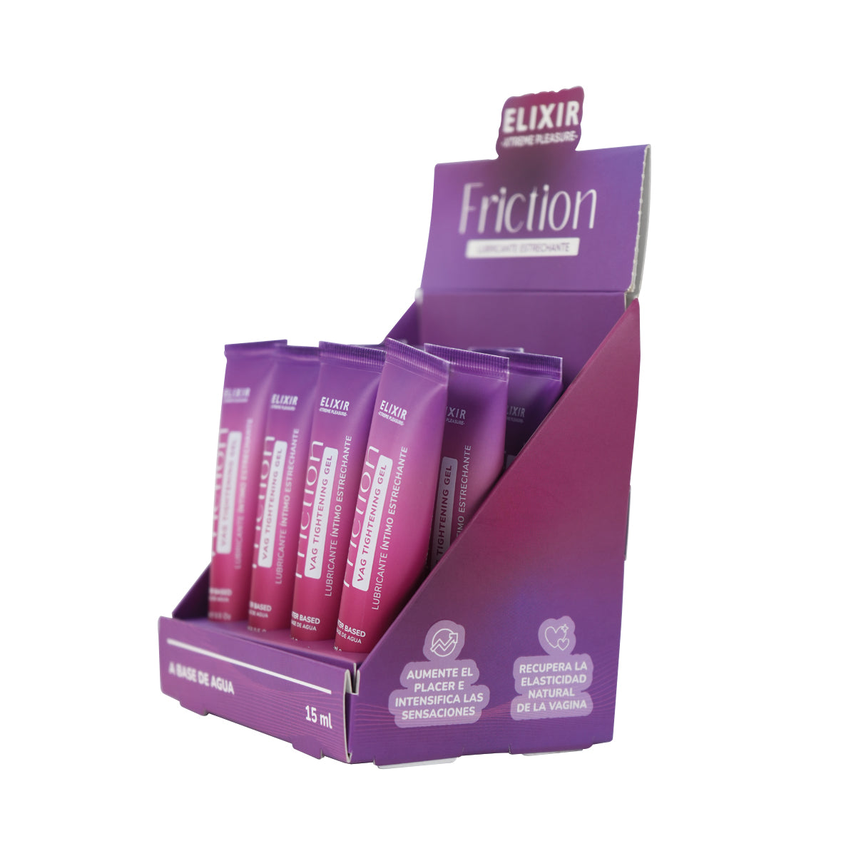Caja x 12 Lubricantes Estrechante Friction Elixir 15 ml