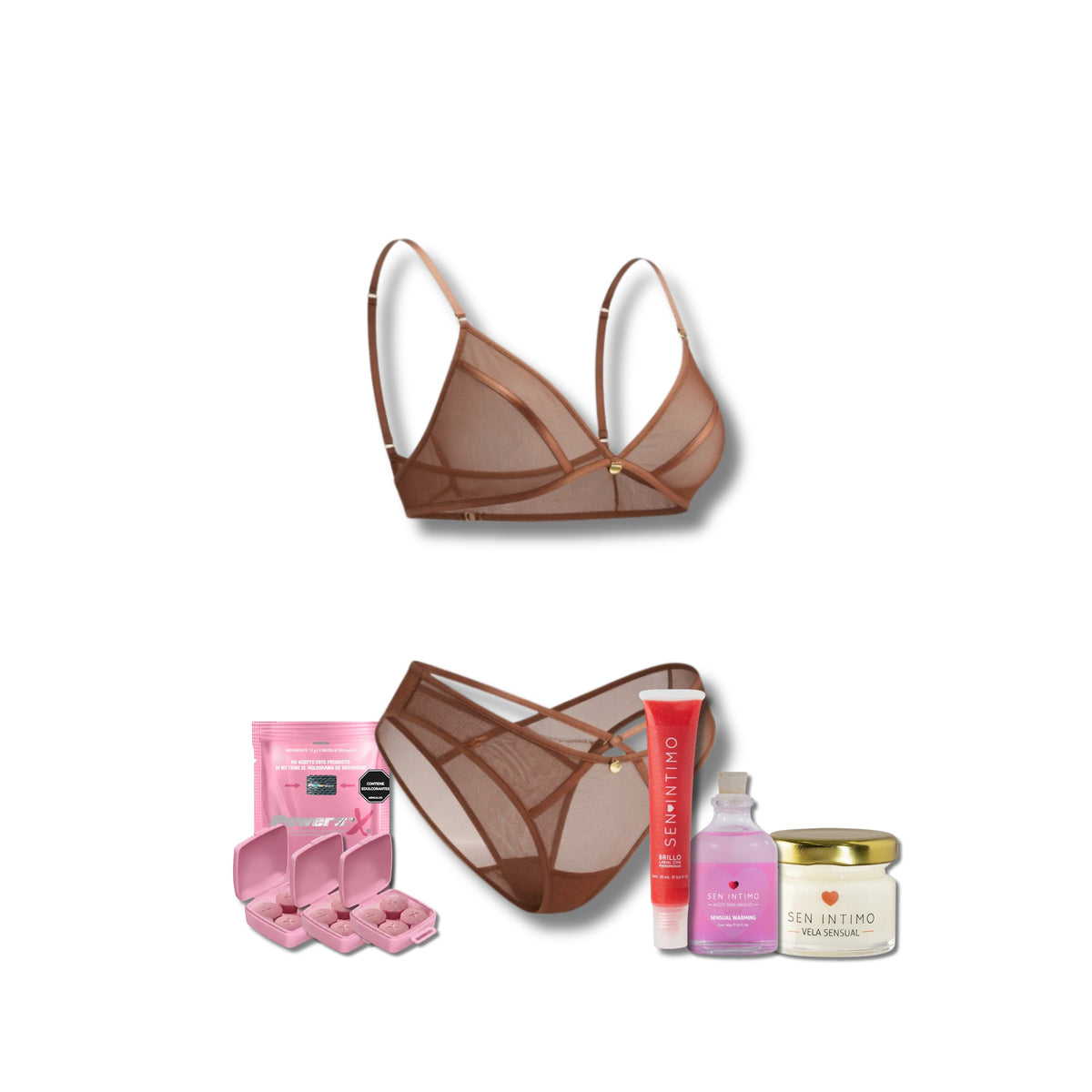 Kit Calidez Sensual, conjunto canela con vigorizante y set de masajes de regalo