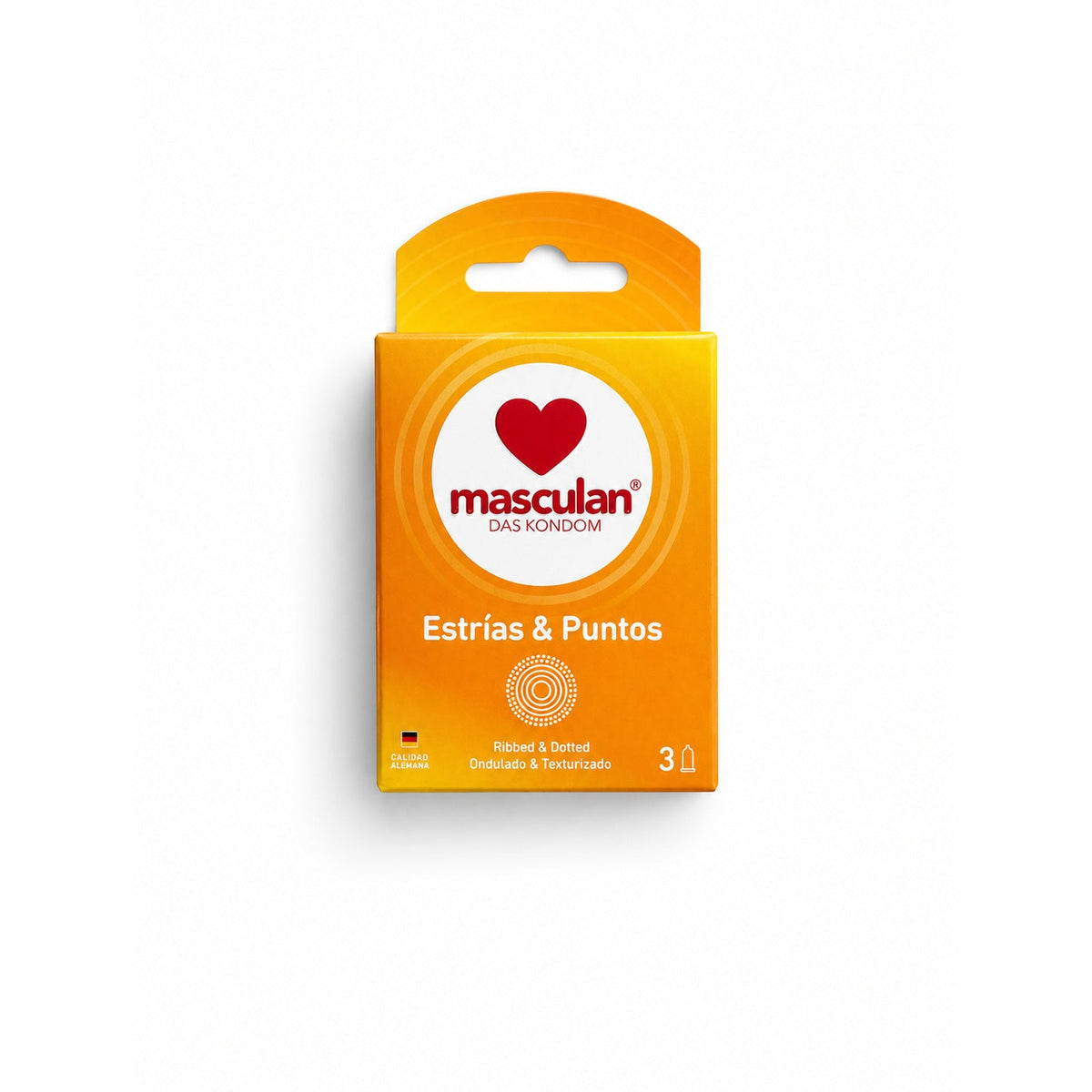 Masculan Puntos y Estrías Caja x 3 Condones