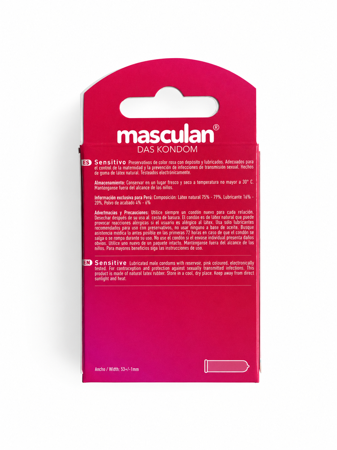 Masculan Sensitivo Caja x 3 Condones