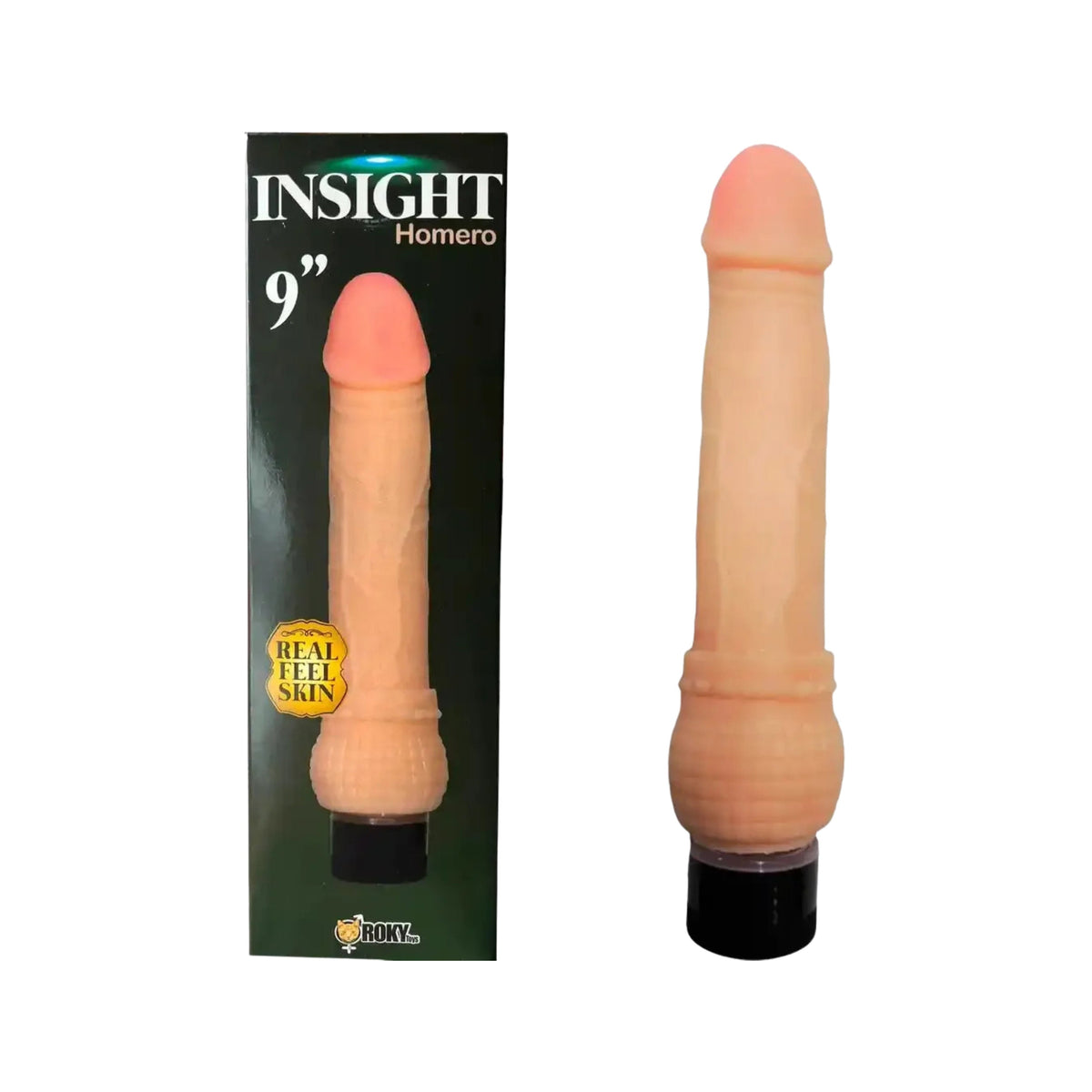 Vibrador Realista Homero, 22 cm color piel
