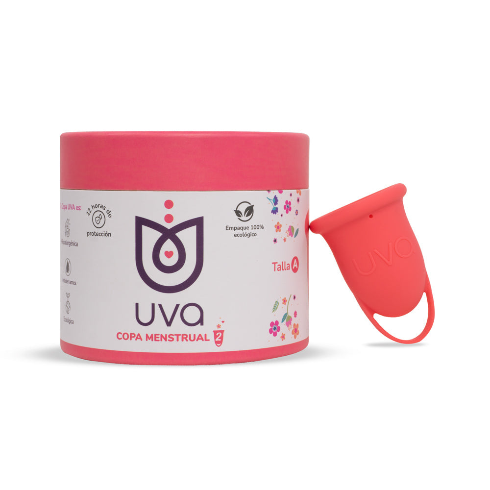 Copa menstrual y disco menstrual UVA en silicona de grado médico