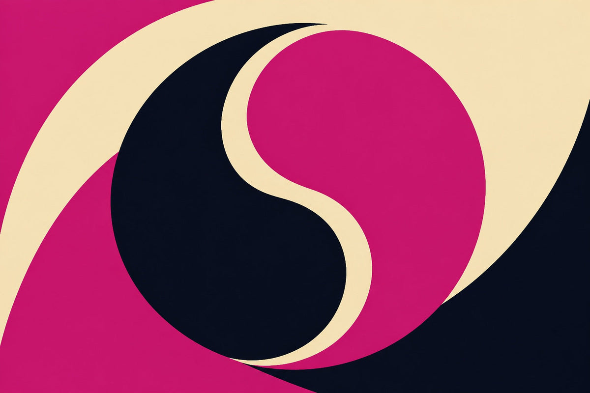 Ilustración gráfica de Cómo elegir un vibrador conejito: guía de doble estimulación sin enredos, sin personas.