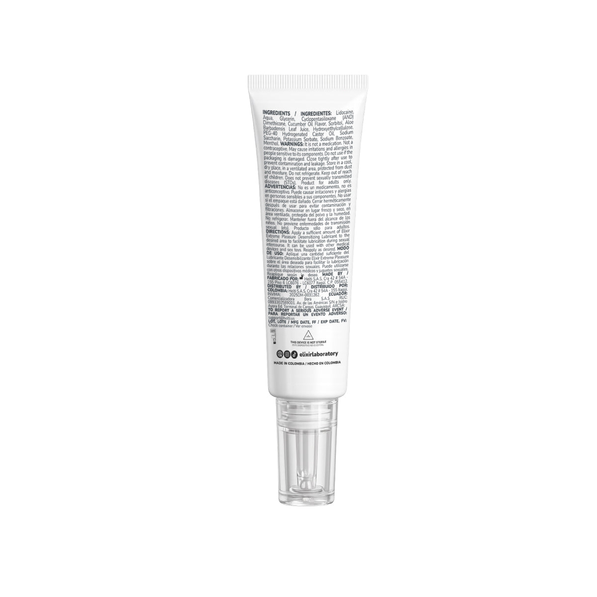 Lubricante íntimo Anal Desensibilizante Anesty Elixir