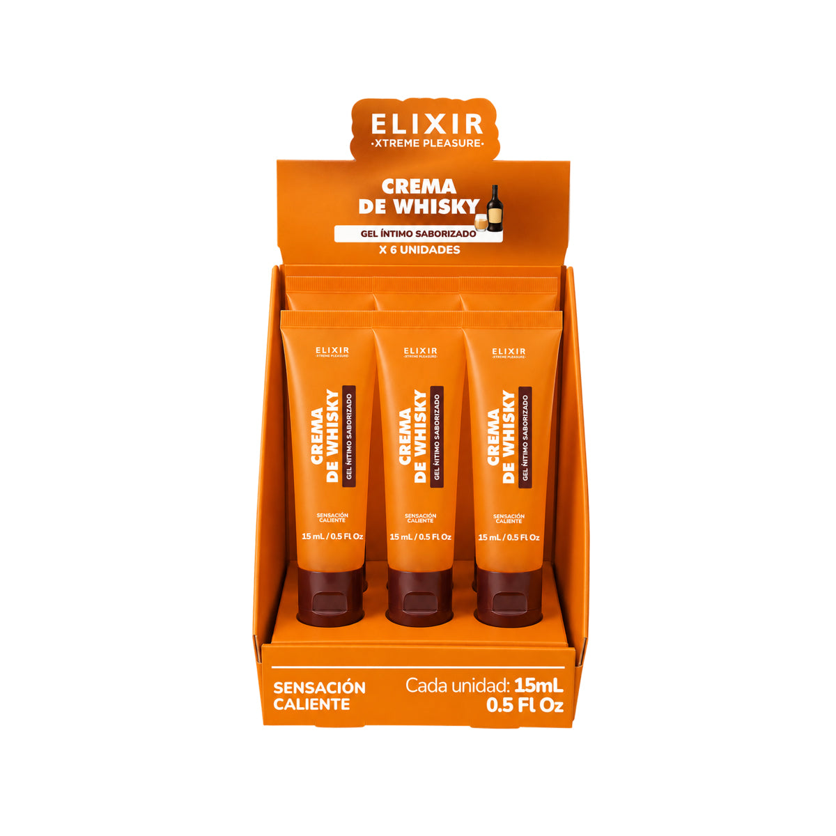 Lubricante Íntimo Saborizado Crema de Whisky Elixir, 30 ml