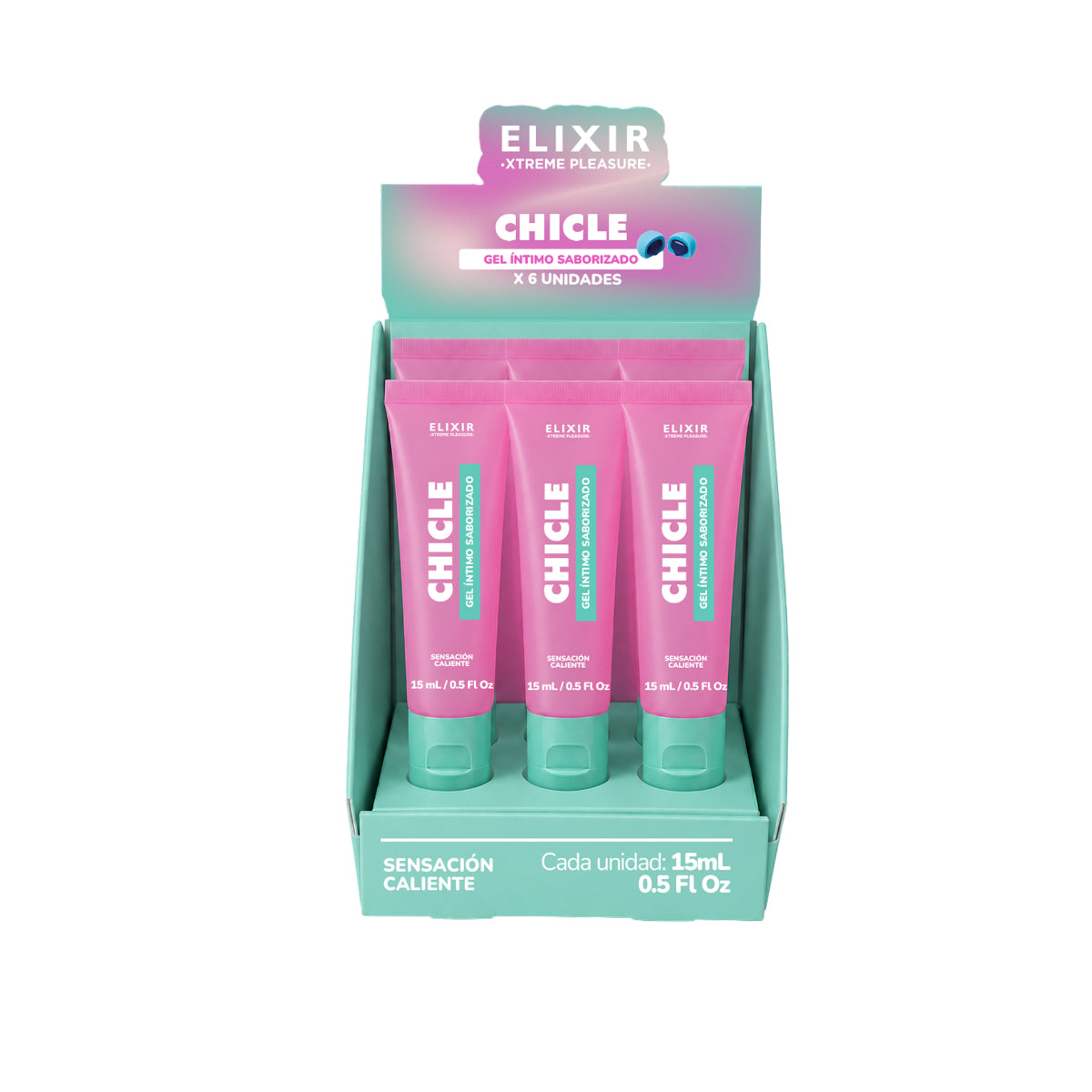 Lubricante íntimo saborizado a chicle, 30 ml Elixir
