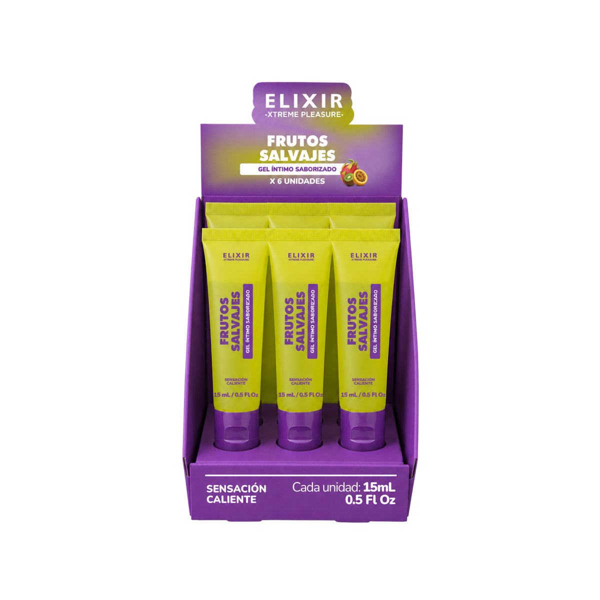 Gel Íntimo Saborizado Frutos salvajes Elixir 15 ML