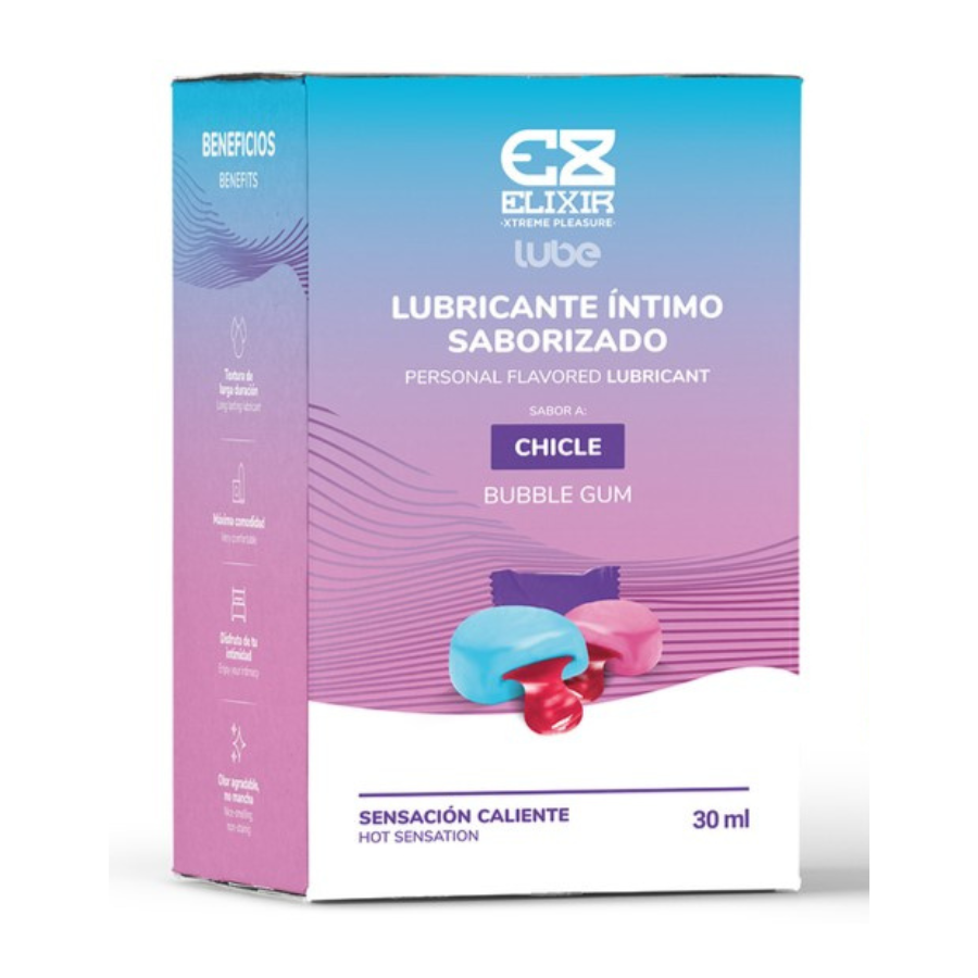 Lubricante Íntimo Saborizado Chicle 30 Ml Elixir