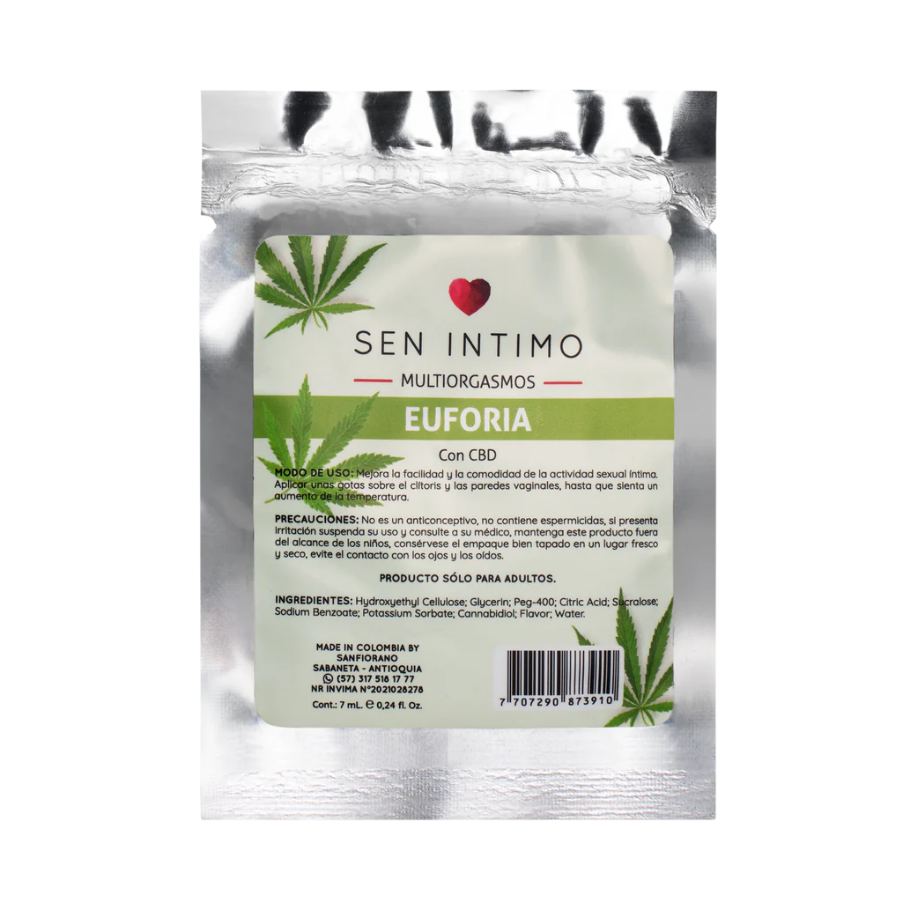 Lubricante Multiorgasmos CBD Euforia Sen Intimo