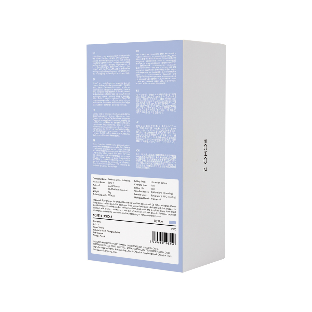 Vibrador De Dedo Echo 2 Svakom