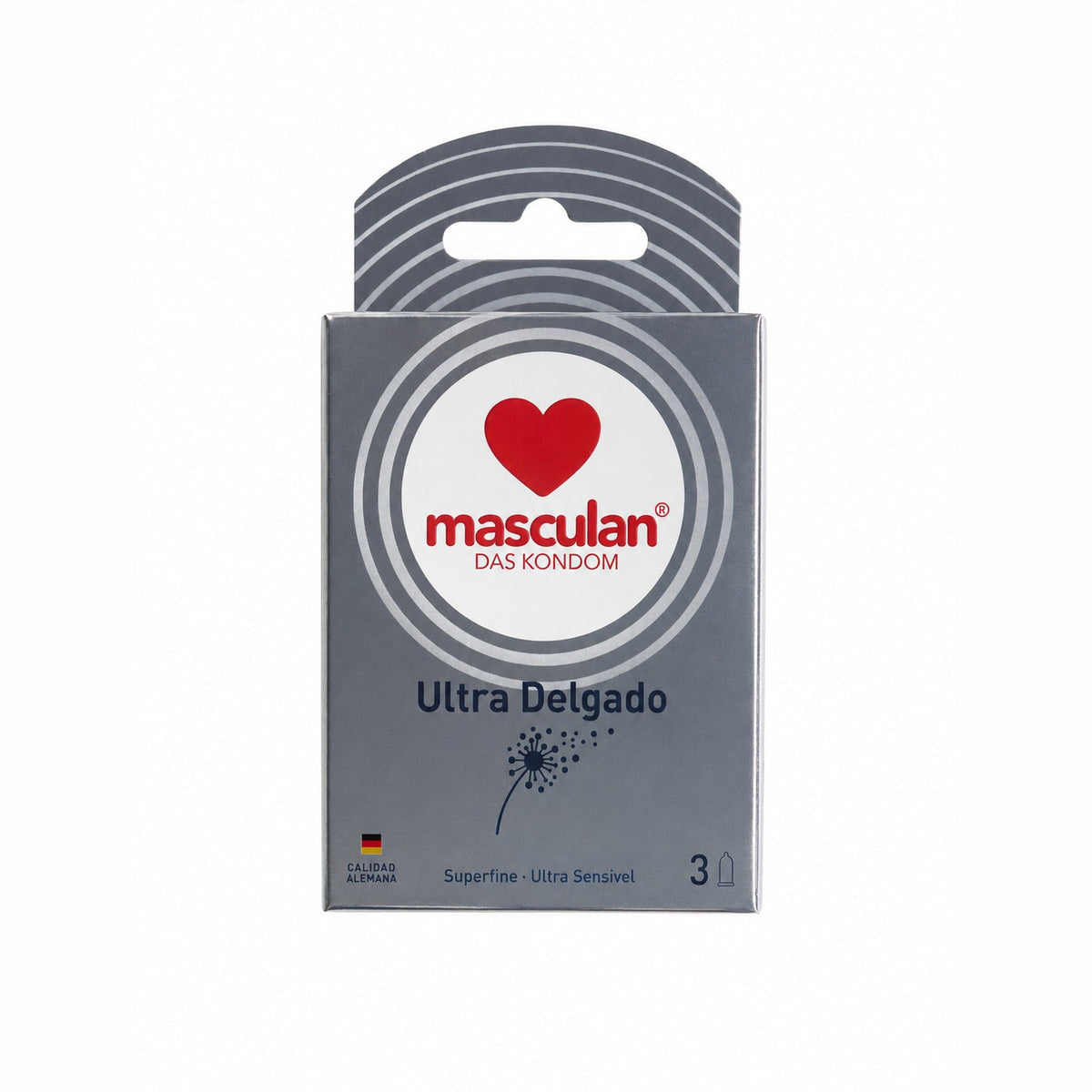 Caja de 3 condones Masculan Ultradelgado incluida en el Ritual Pareja
